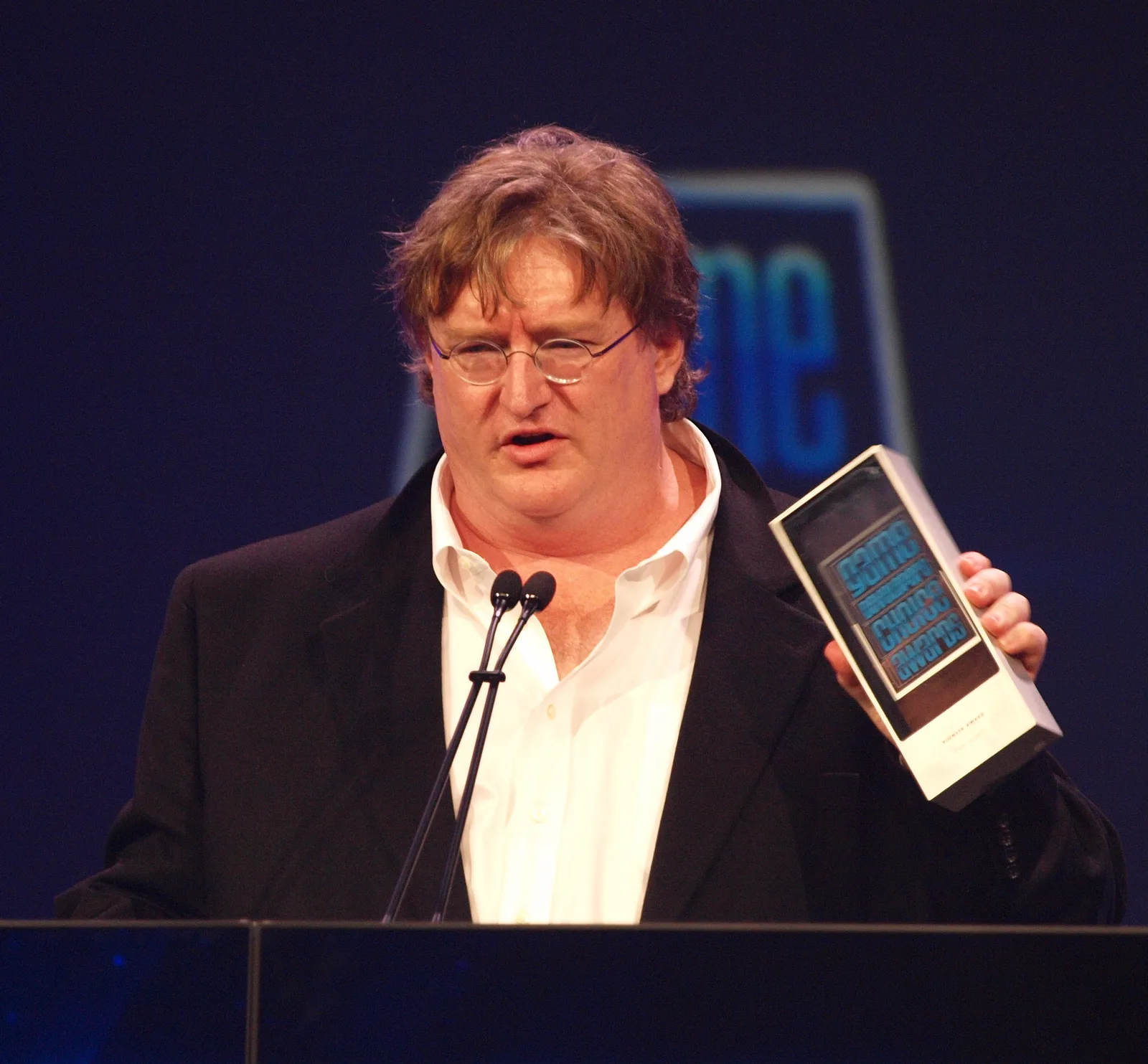 Gabe Newell, Valve's co-founder, at the Game Developers Conference in March 2010